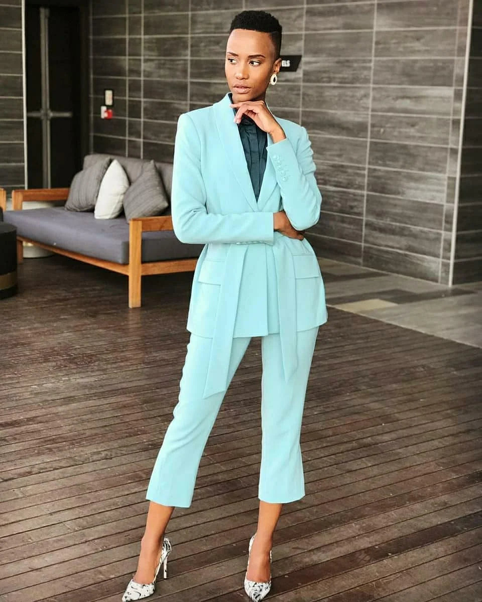 Simple Women Dresses Classic Casual Shawl Lapel Jacket With Belt Custom Made Daily Party Gown 2 Pieces Sets