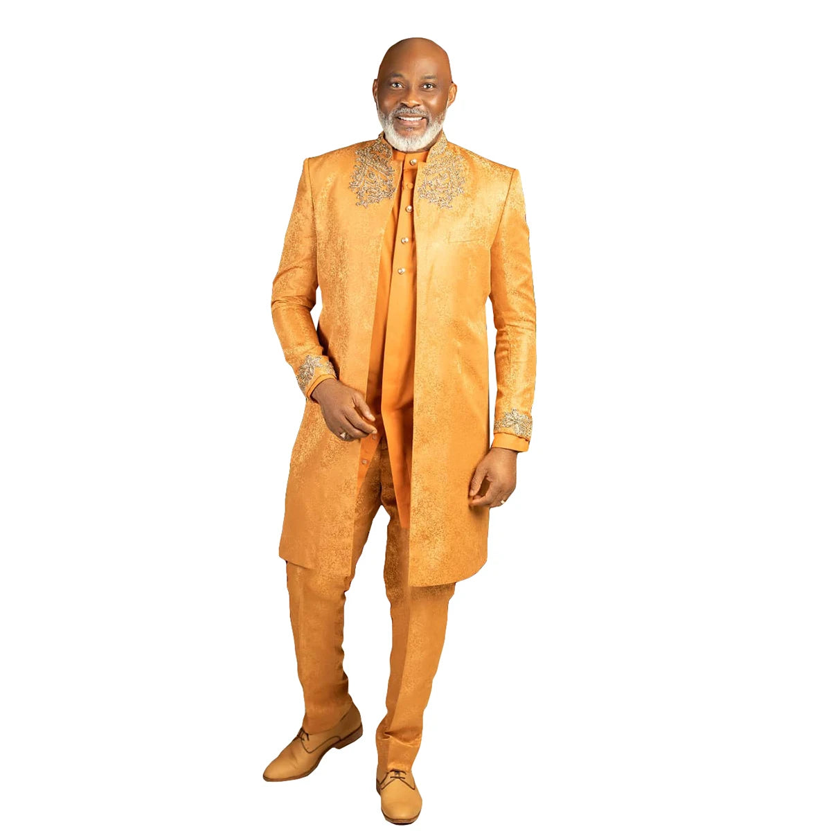 Muslim Men Suits Rhinestone Tailor-Made 2 Pieces Jacket Blazer The Middle East Jacquard Evening Party Customized Coat Pants