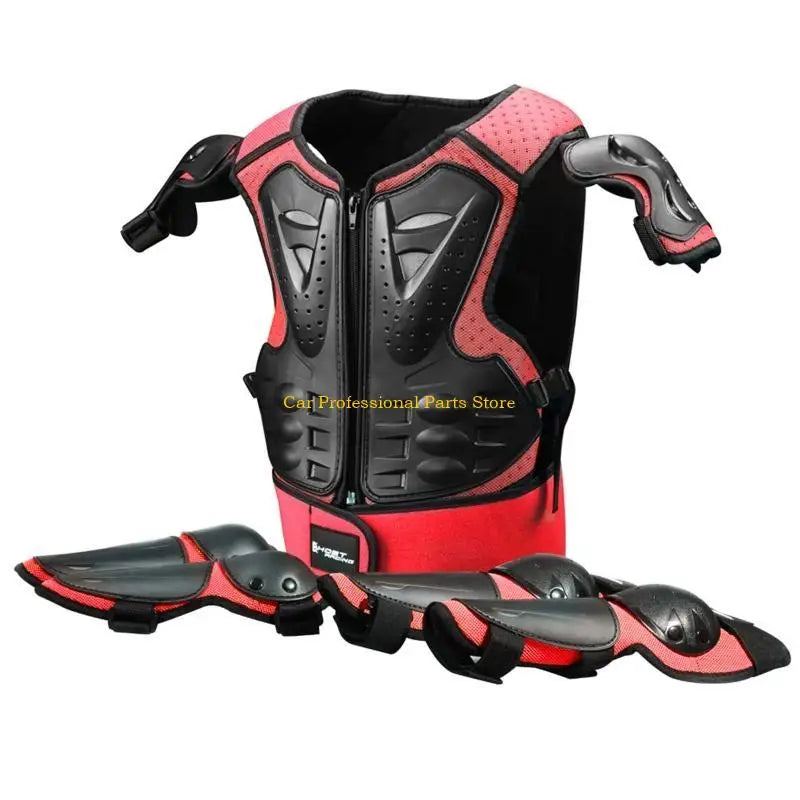 Children for Protection Vest Motorcycle Kids Suit ATV Dirt Bike Chest Spine Knee Elbow Pad Skiing