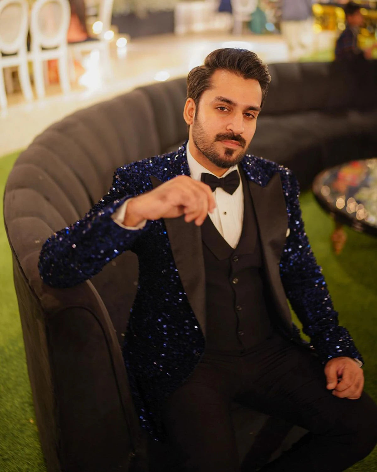 Costume de mariage à paillettes pour homme, confortable, 3 pièces, sur mesure, pour marié, garçon d'honneur, occasions formelles, taille personnalisée