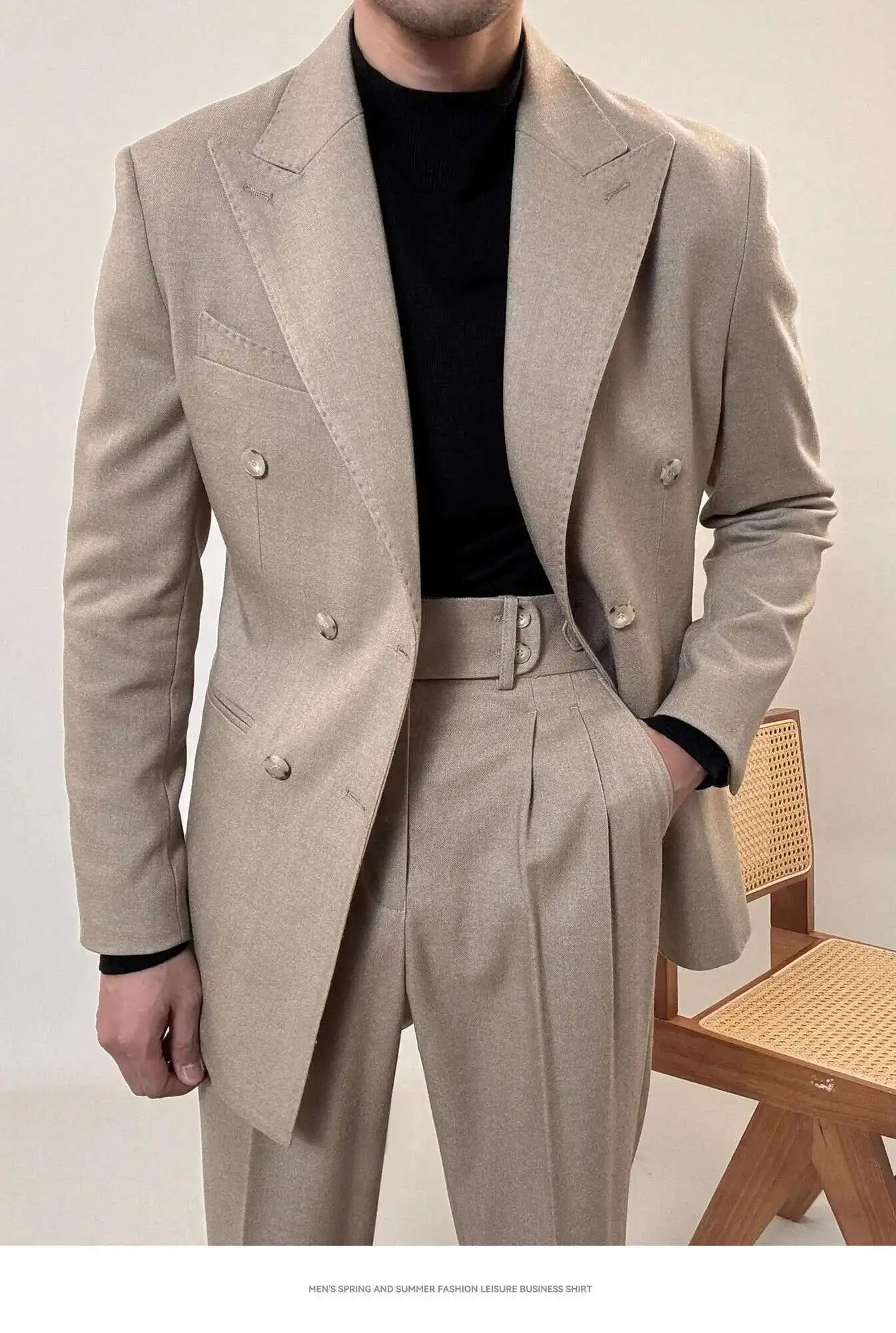 Casual Office Party Prom Costume Homme Men Tuxedo Suit Winter Business Dress Suit Wedding Suit for Men Versatile