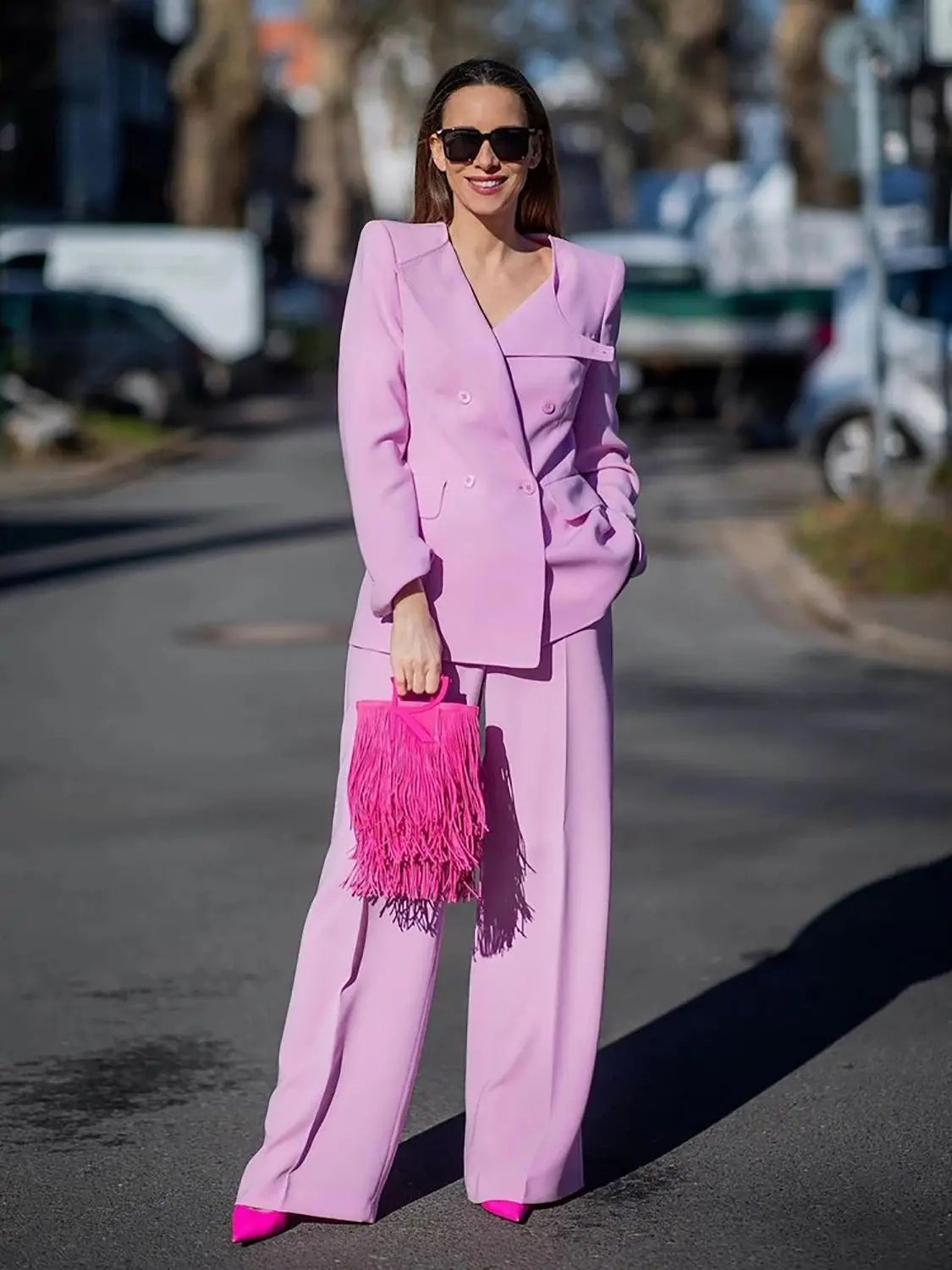 Costumes pour femmes conçus robes vintage à double boutonnage robe de soirée veste de poche sur mesure élégant Power Blazer 2 pièces
