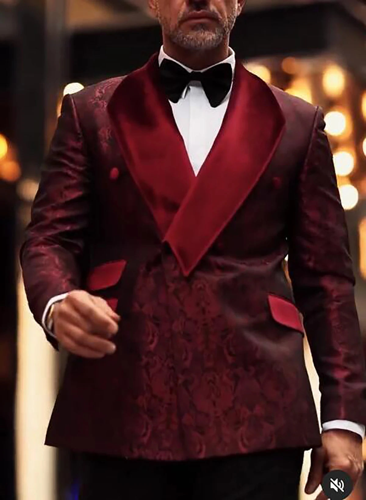New Mens Wedding Blazer Shawl Lapel Floral Jacquard Tuxedos Designer Coat for Men Custom Made Only Jacket