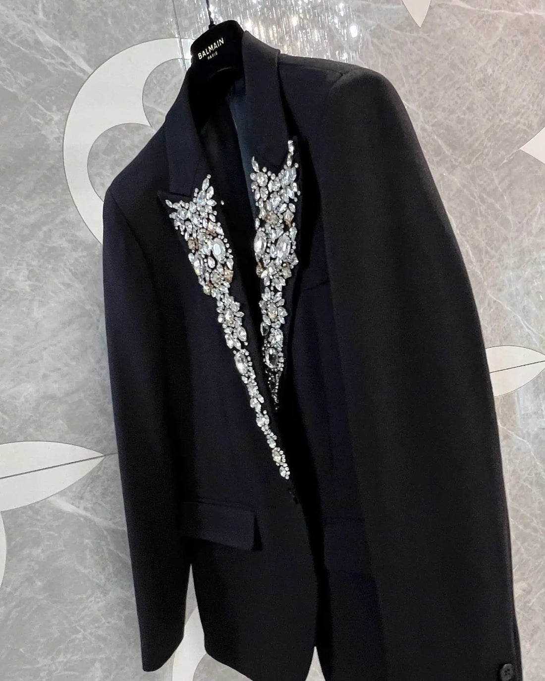 Trajes de boda para hombre con cristales brillantes y cuentas, trajes de fiesta, esmoquin de 2 piezas para novio, blazer ajustado para graduación y fiesta
