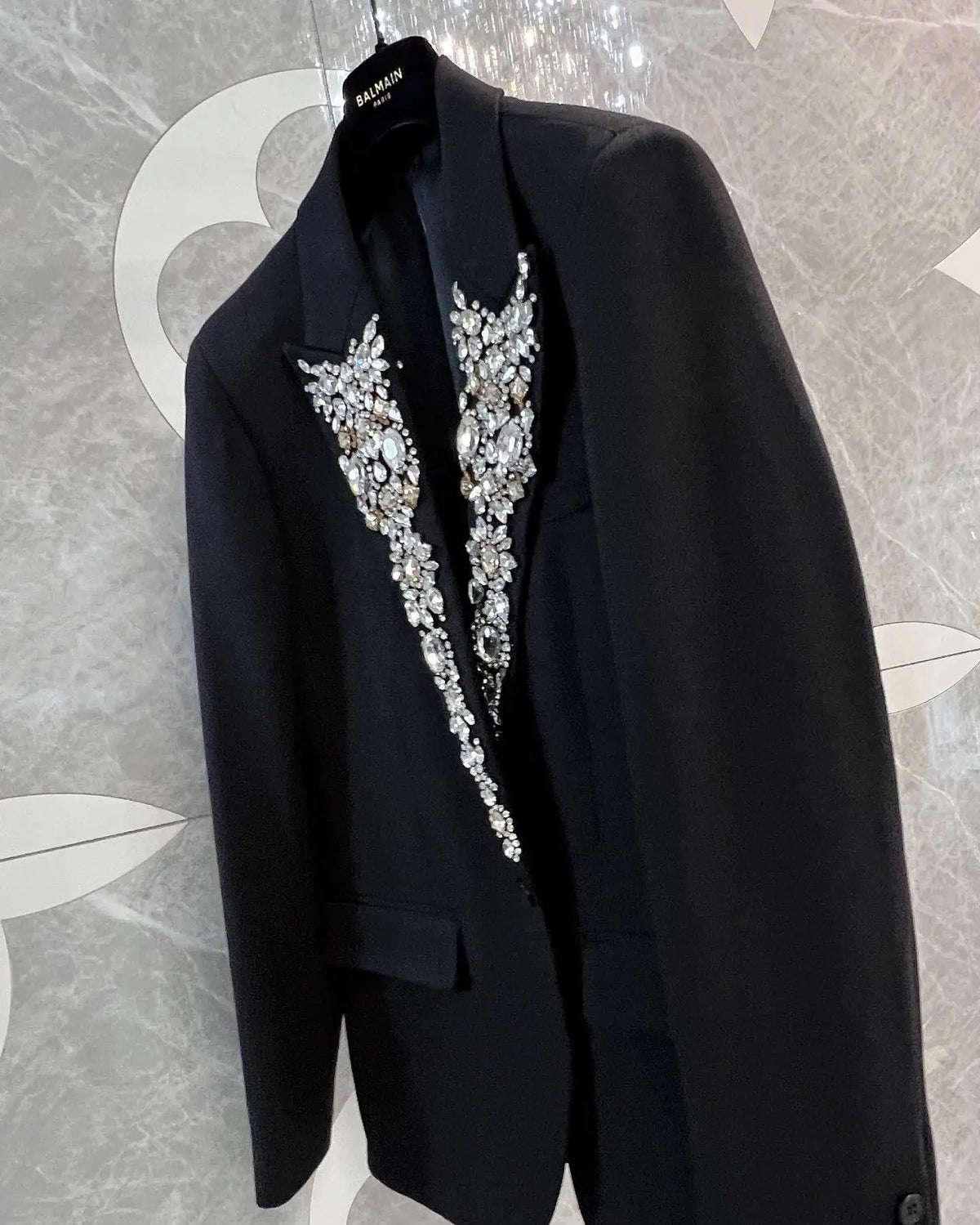 Shiny Beaded Crystals Men's Wedding Suits Disfraces Dinner Groom Tuxedos 2 Pieces Party Prom Blazers Slim