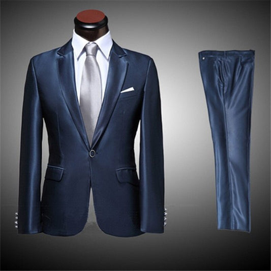 Custom Suits Formal Tuxedo Terno Blazer Wedding Suit For Men 2Pieces(Jacket+Pant+Tie)
