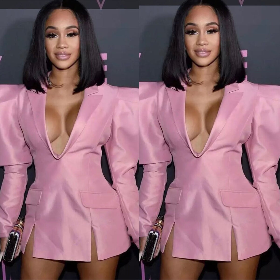 Blazer de mujer con estilo urbano para bodas, celebridades, chaqueta personalizada para mujer, ropa formal para fiestas de noche. 