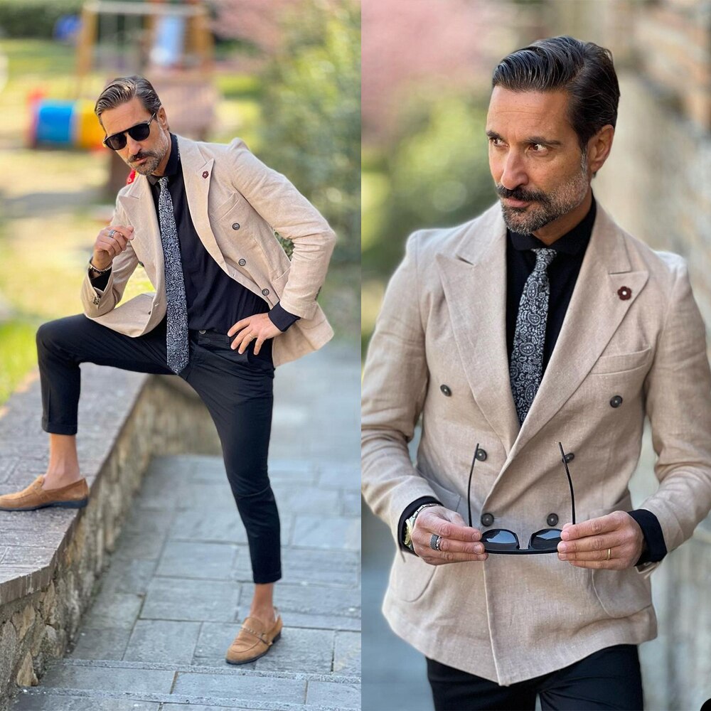Costume simple pour homme, croisé, sur mesure, 2 pièces, pour occasion formelle 