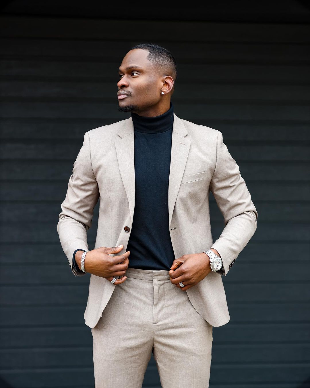 Traje sencillo para hombre, de un solo pecho, a medida, de dos piezas, chaqueta, pantalones, diseño de novio, traje formal para ocasiones especiales. 