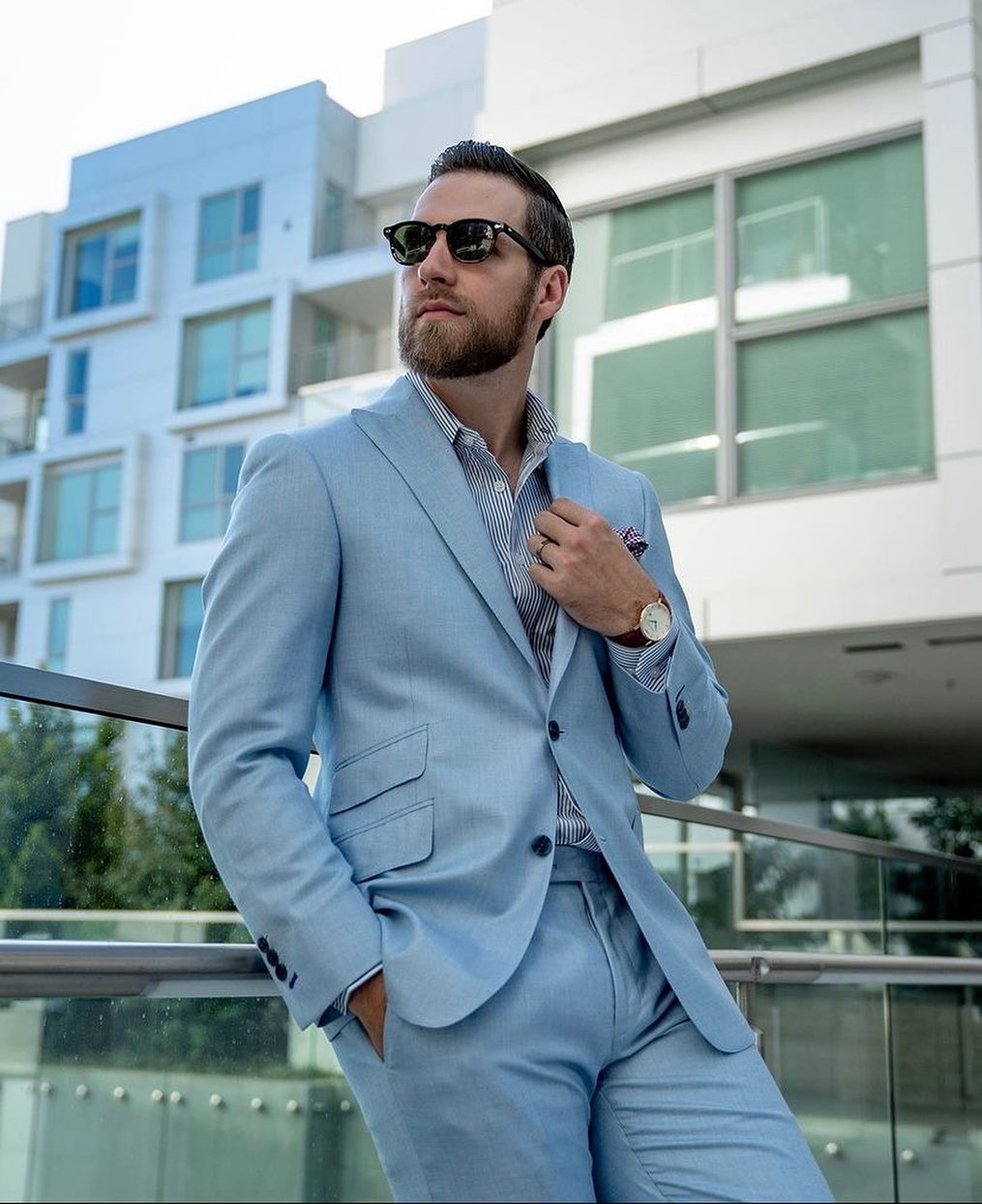 Trajes de hombre azul cielo ajustados a medida, para negocios, graduación, boda, conjunto de 2 piezas (chaqueta + pantalón) 