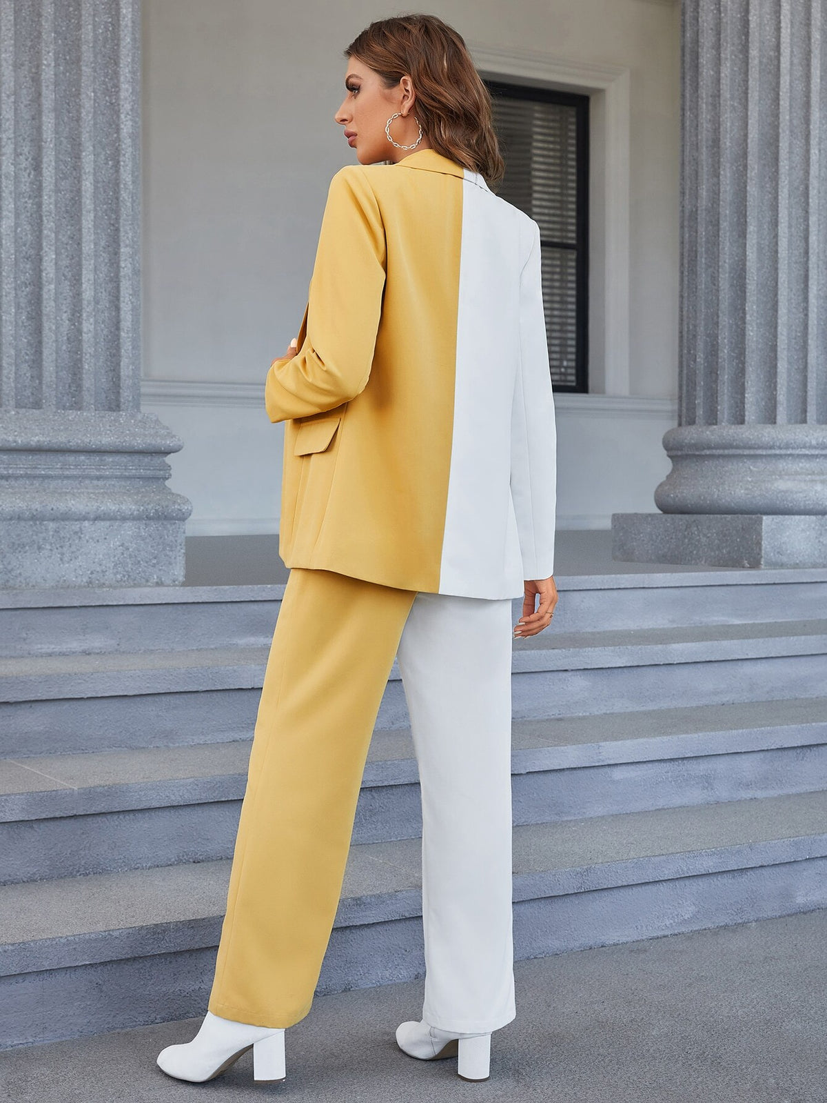 Ensemble 2 pièces pour femme, pantalon assorti, tenue de soirée, de mariage, de soirée, de mère de la mariée 