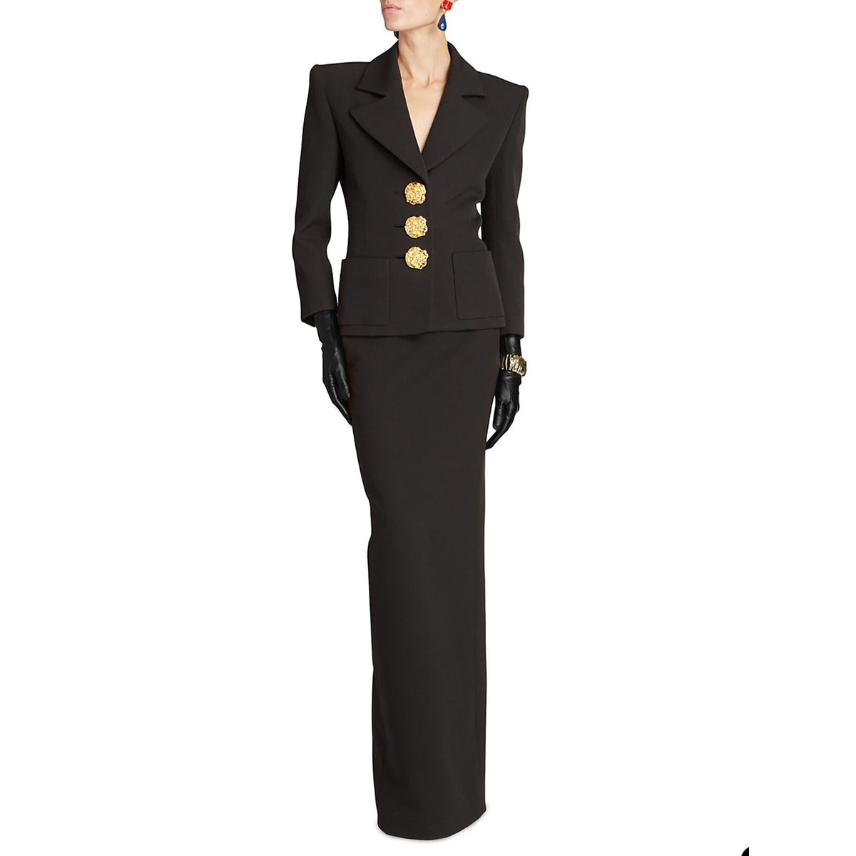 Mother of the Bride Suit Black Skirts Sets Office Lady Evening Party Blazer Guest Wear 2 Pieces