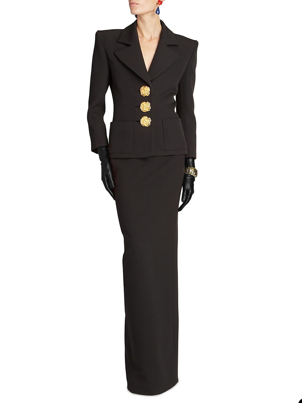 Mother of the Bride Suit Black Skirts Sets Office Lady Evening Party Blazer Guest Wear 2 Pieces