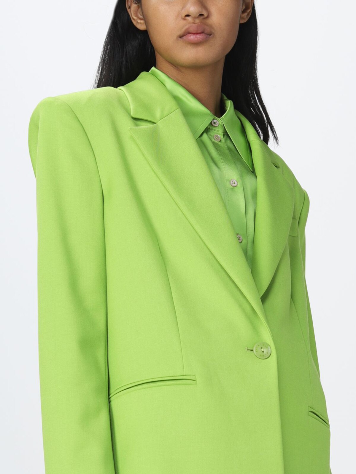 Spring Green Women Pants Suits V Neck Evening Party Ladies Wear For Wedding Loose Wide Leg Two Pieces