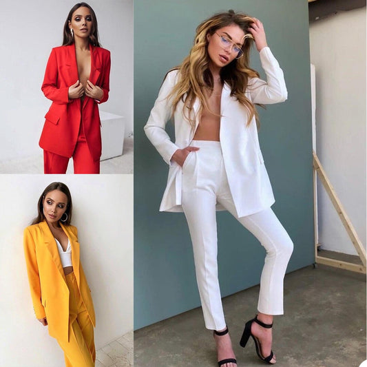 Mother of the Bride Pants Suit Women Ladies Formal Evening Party Tuxedos Formal Work Wear For Wedding 2 pcs