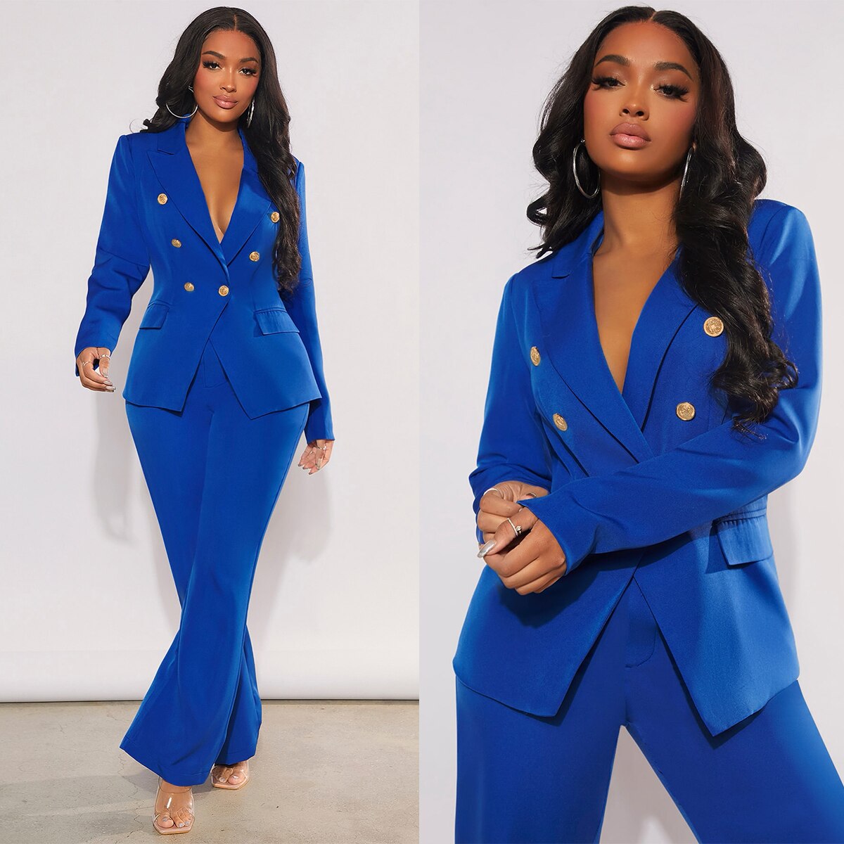 Summer Women Pants Suits Slim Fit Celebrity Wide Leg Outfits Evening Party Mother of the Bride Wedding Formal 2 Pieces