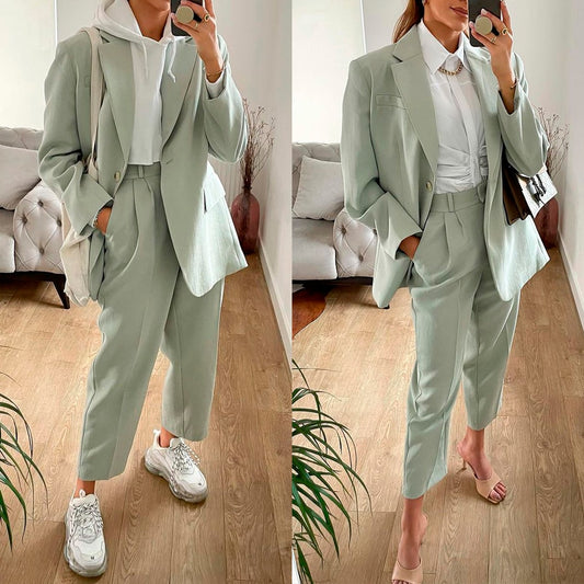 Ensemble pantalon et blazer surdimensionné pour mère de la mariée, tenue de mariage 2 pièces (veste et pantalon), grande taille 