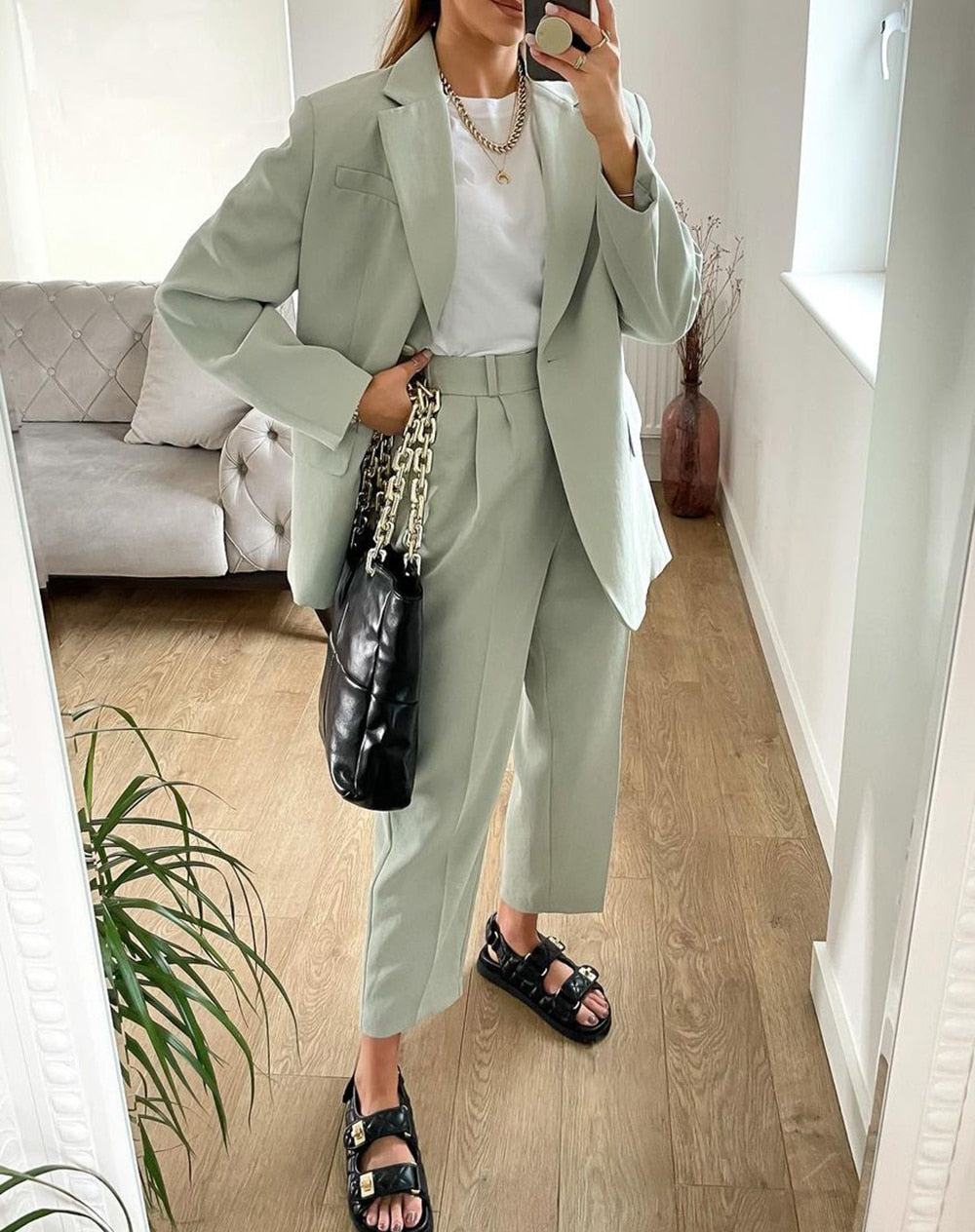 Summer Linen Mother of the Bride Pants Suits Plus Size Lady Oversize Blazer Trousers Set Wedding Wear 2 Pieces (Jacket+Pants)