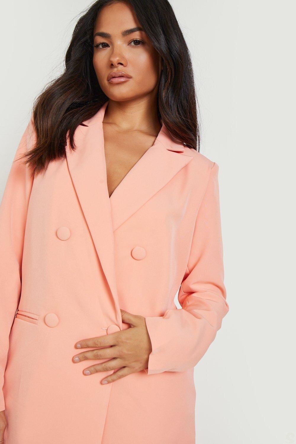 Ensemble pantalon ample d'été pour femme, blazer croisé super long, jambe large, sur mesure, robe de soirée, de bureau 