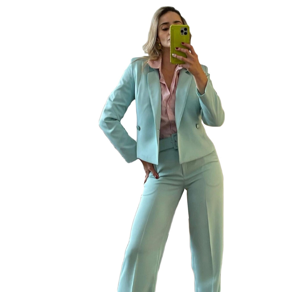 Ensemble 2 pièces veste et pantalon pour femme, tenue d'été courte et blazer, tenue de soirée ou de mariage 
