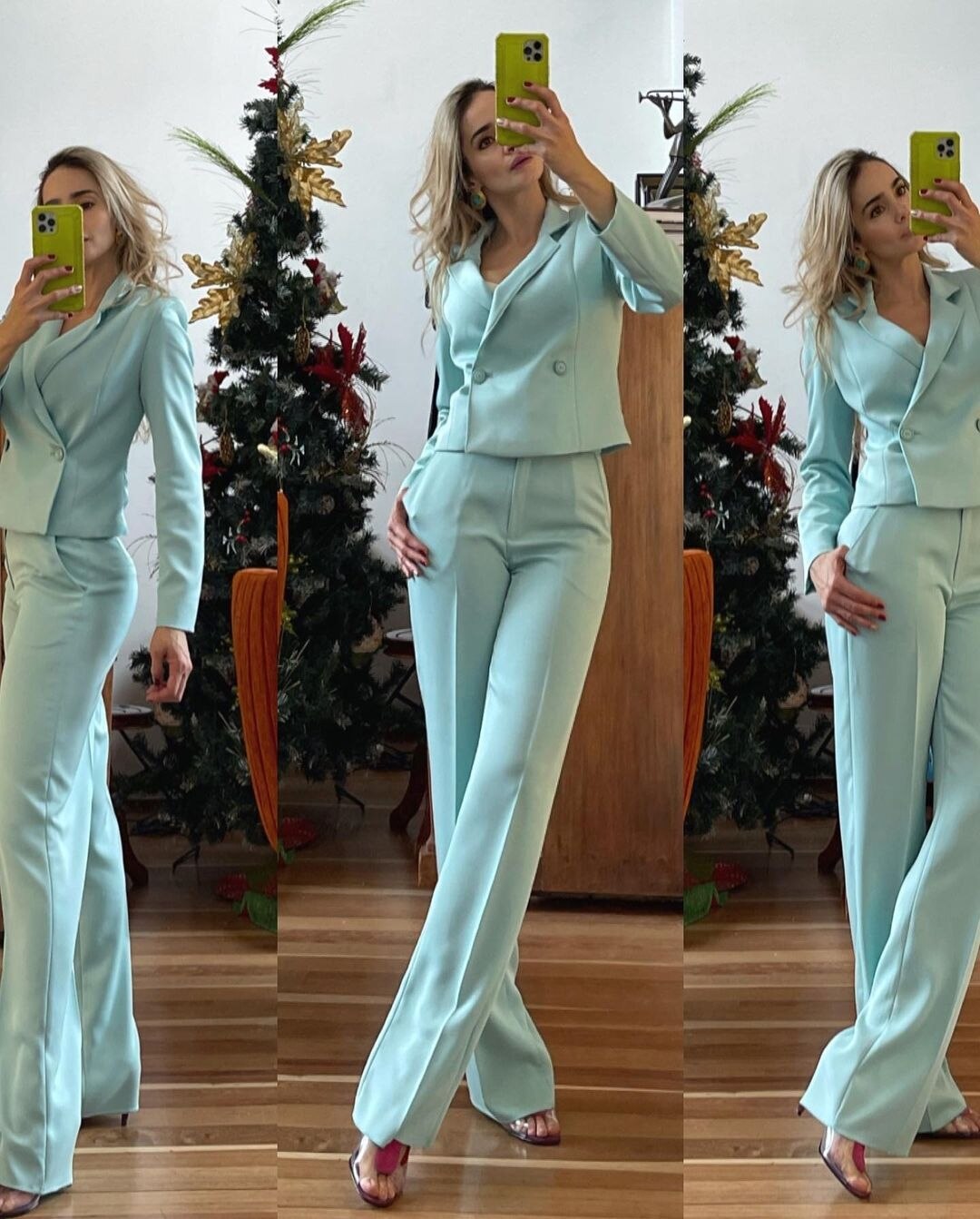 Ensemble 2 pièces veste et pantalon pour femme, tenue d'été courte et blazer, tenue de soirée ou de mariage 