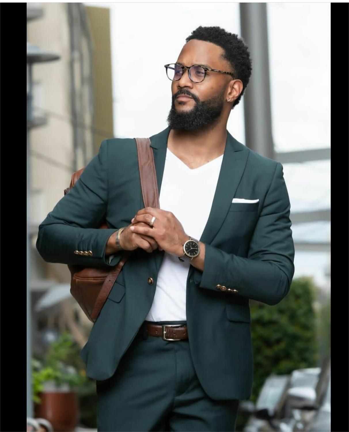 Tailored men Pants Suits Plus Size Groom Best Man Coat Business Wedding Blazer 3 pcs (Jacket+Vest+Pants)