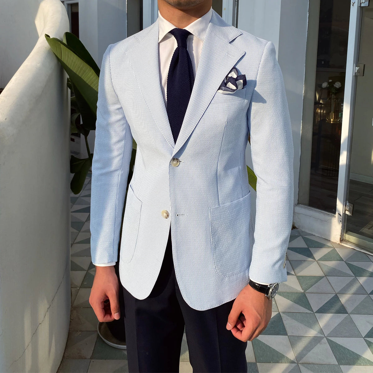 Traje de novio Royal Blazer para hombre, corte entallado, para fiesta, oficina, traje de un solo botón, chaqueta de traje para hombre, esmoquin para hombre 