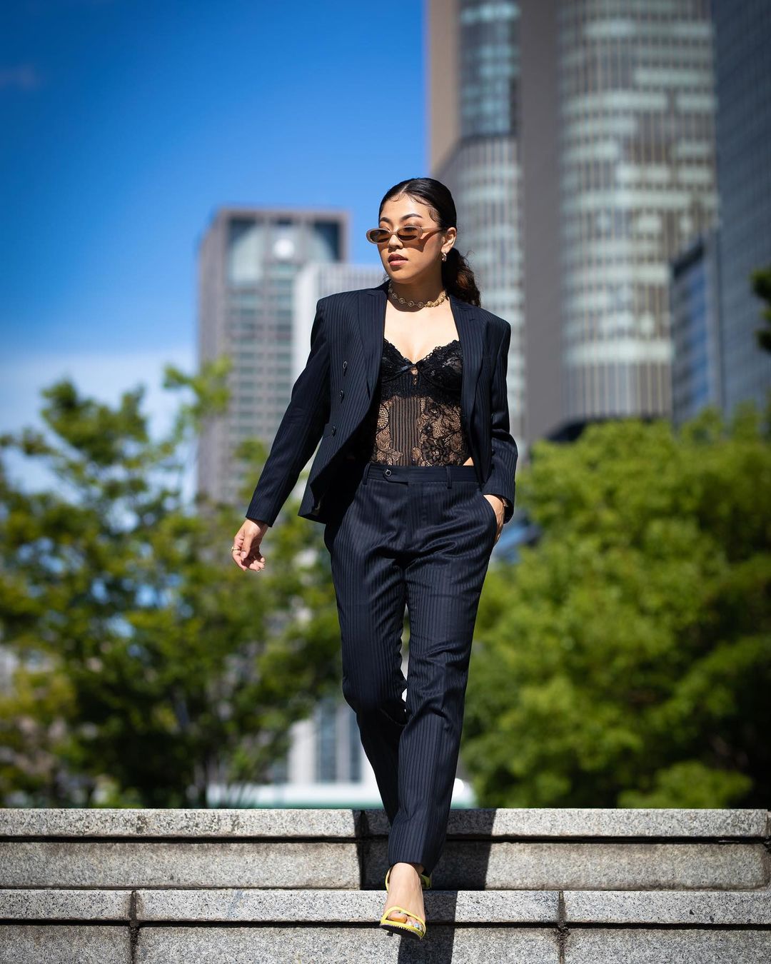 Costumes pour femmes pour mariage à rayures noires, ensemble blazer pour mère de la mariée, smoking de soirée, tenue de ville formelle 2 pièces 