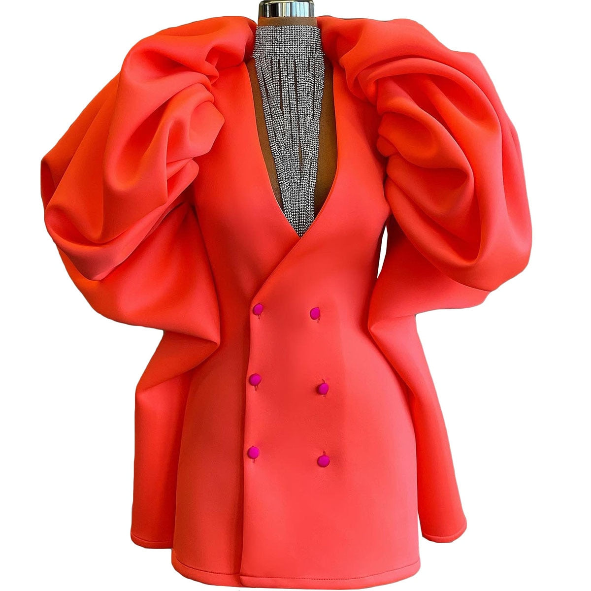 Blazer plisado para mujer, chaqueta formal de noche, para fiesta, trabajo, talla grande, para novia 