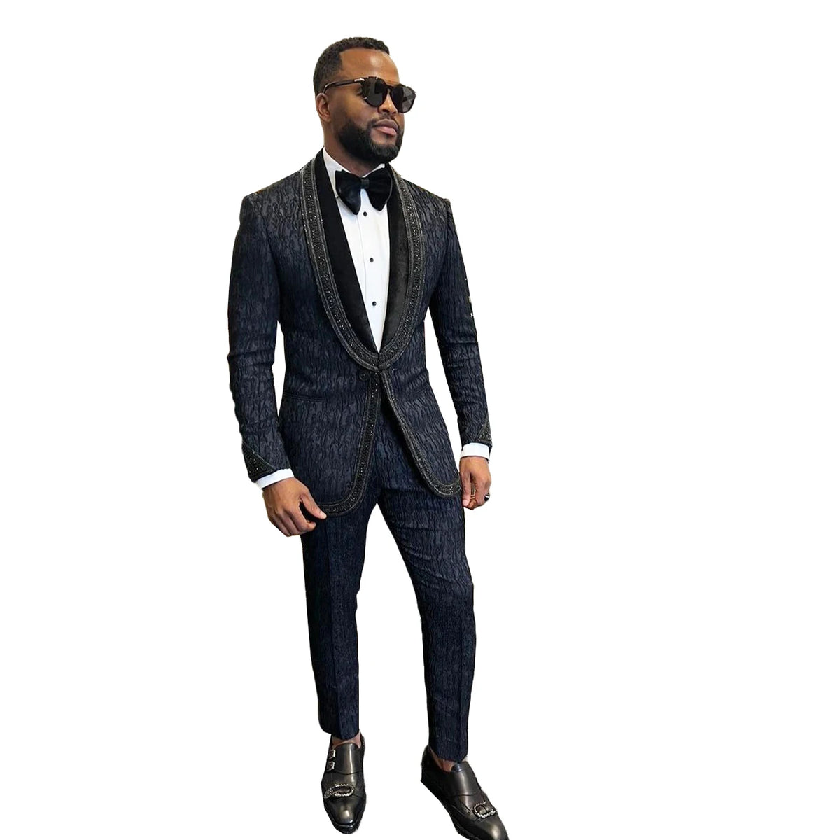 Unique Classic Mens Suit One Button Tailor-Made Two-Pieces Jacket Pants Designer Formal Occasion Costume Made