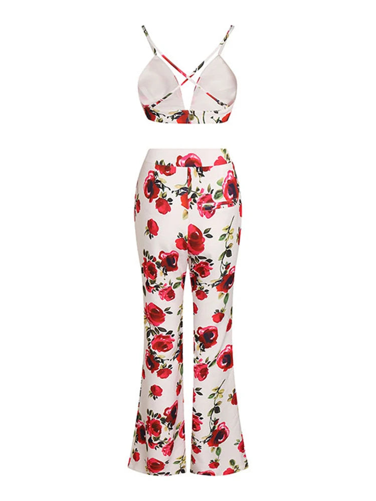 Conjunto de tres piezas estampado para mujer, blazer de manga larga con solapa y cuello en V, chaleco sin mangas, pantalones de cintura alta, conjuntos casuales para mujer, nuevo
