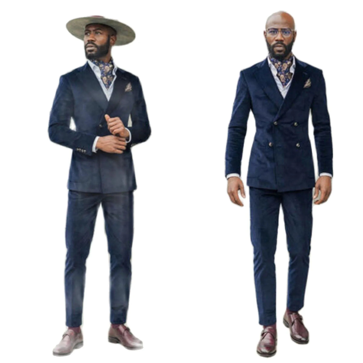 Costume d'affaires en velours pour homme, coupe slim, croisé, smoking de mariage, tenue formelle sur mesure, 2 pièces, veste + pantalon 