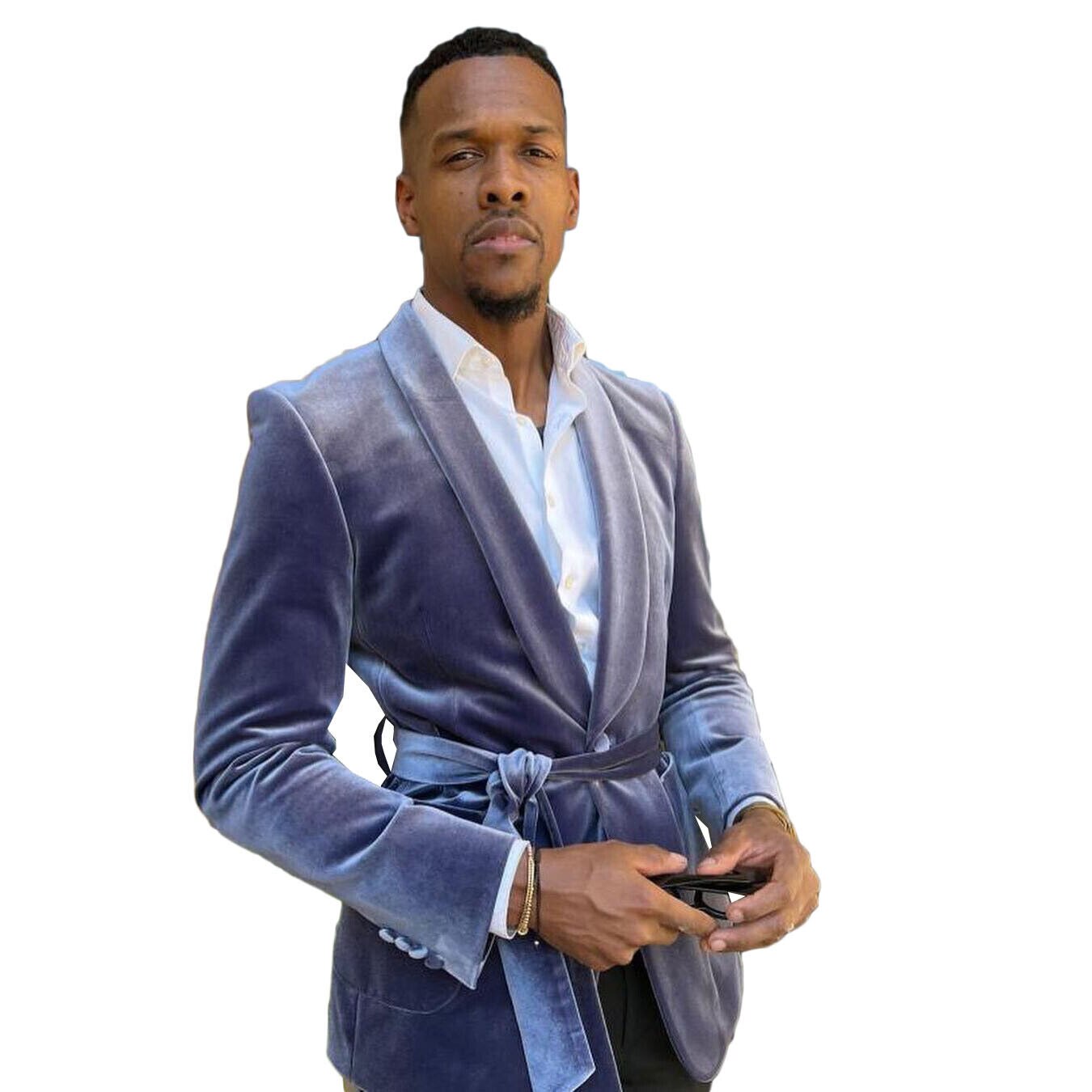 Trajes de terciopelo para hombre, traje de boda con solapa de pico y cinturón, chaqueta, esmoquin de novio, hecho a medida, para fiesta de boda, ropa de fiesta para novio 