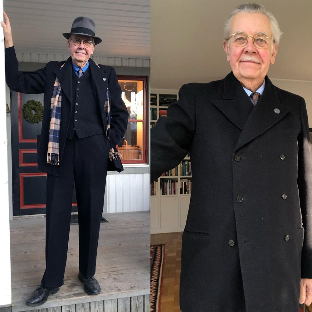 Trajes vintage para hombre, esmoquin de tres piezas, mezcla de lana, chaqueta, chaleco y pantalones, para boda, fiesta, cantante, novio, disfraz para hombre, negro
