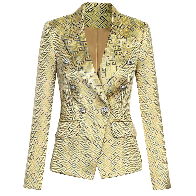 Manteau de costume vintage slim à manches longues pour femme, tenue élégante et formelle