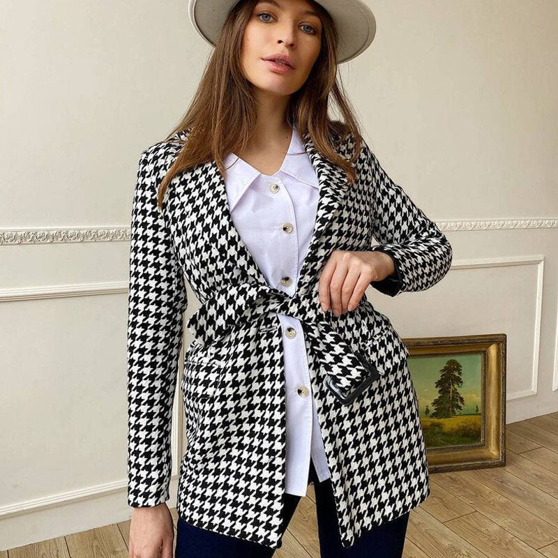 Blazer de novia a cuadros blanco y negro para boda, traje de mujer para fiesta de noche, esmoquin, ropa formal para madre de la novia, una pieza 