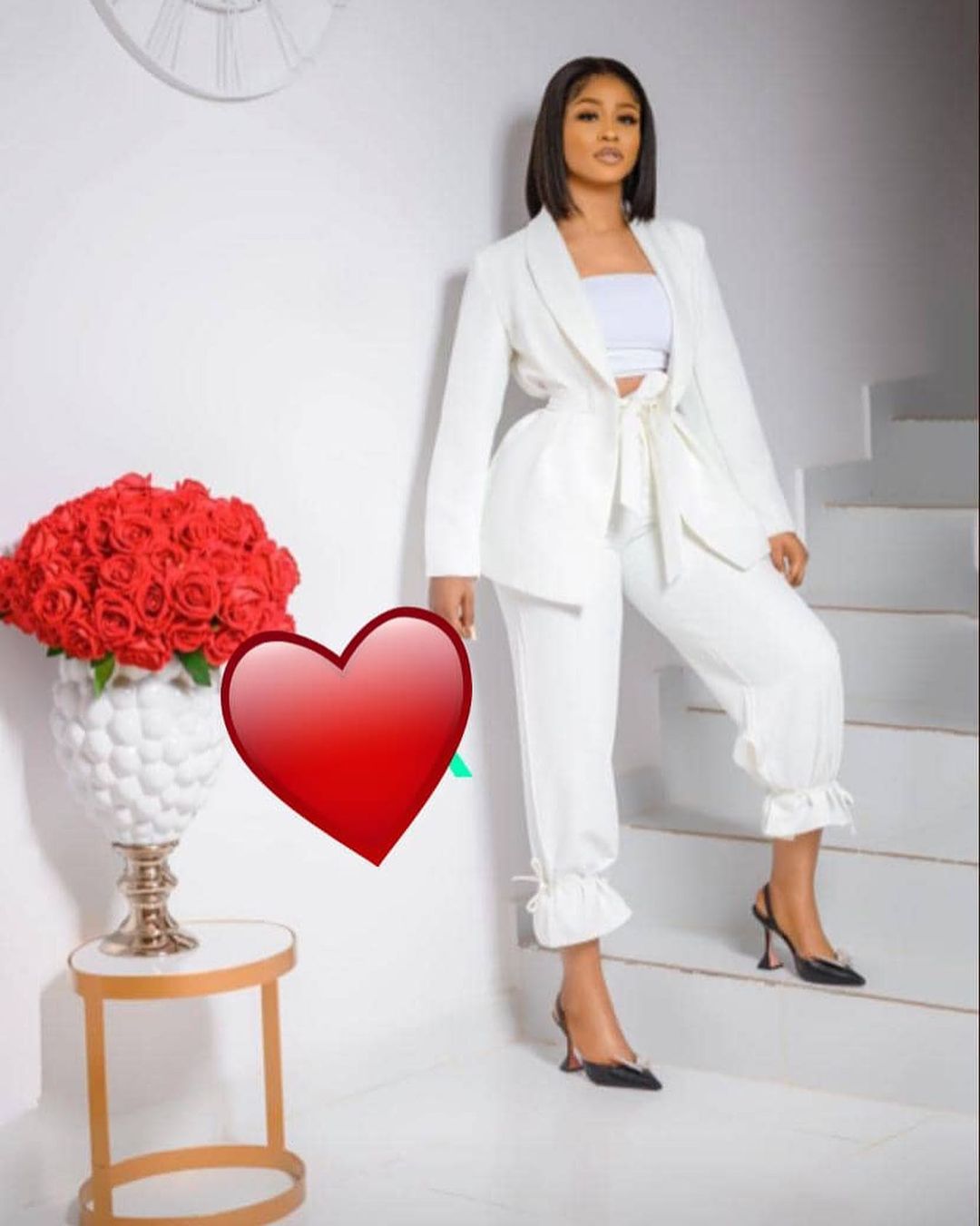 White Bridal Women Suits With Belt Bride Party Prom Tuxedos Blazer Leisure Outfit Suit (Jacket+Pants)