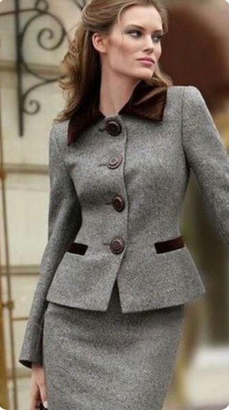 Winter Warm Women Dress Suits Tweed Mother of the Bride Tuxedos Work Coat Blazer Office Lady 2 Pieces