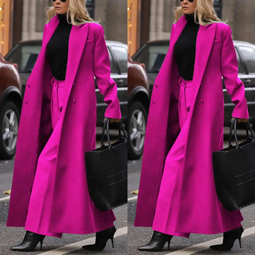 Winter Warm Women Pants Suits Long Sleeve High Waist Women Blazer 2 Piece Set Office Lady Streetwear