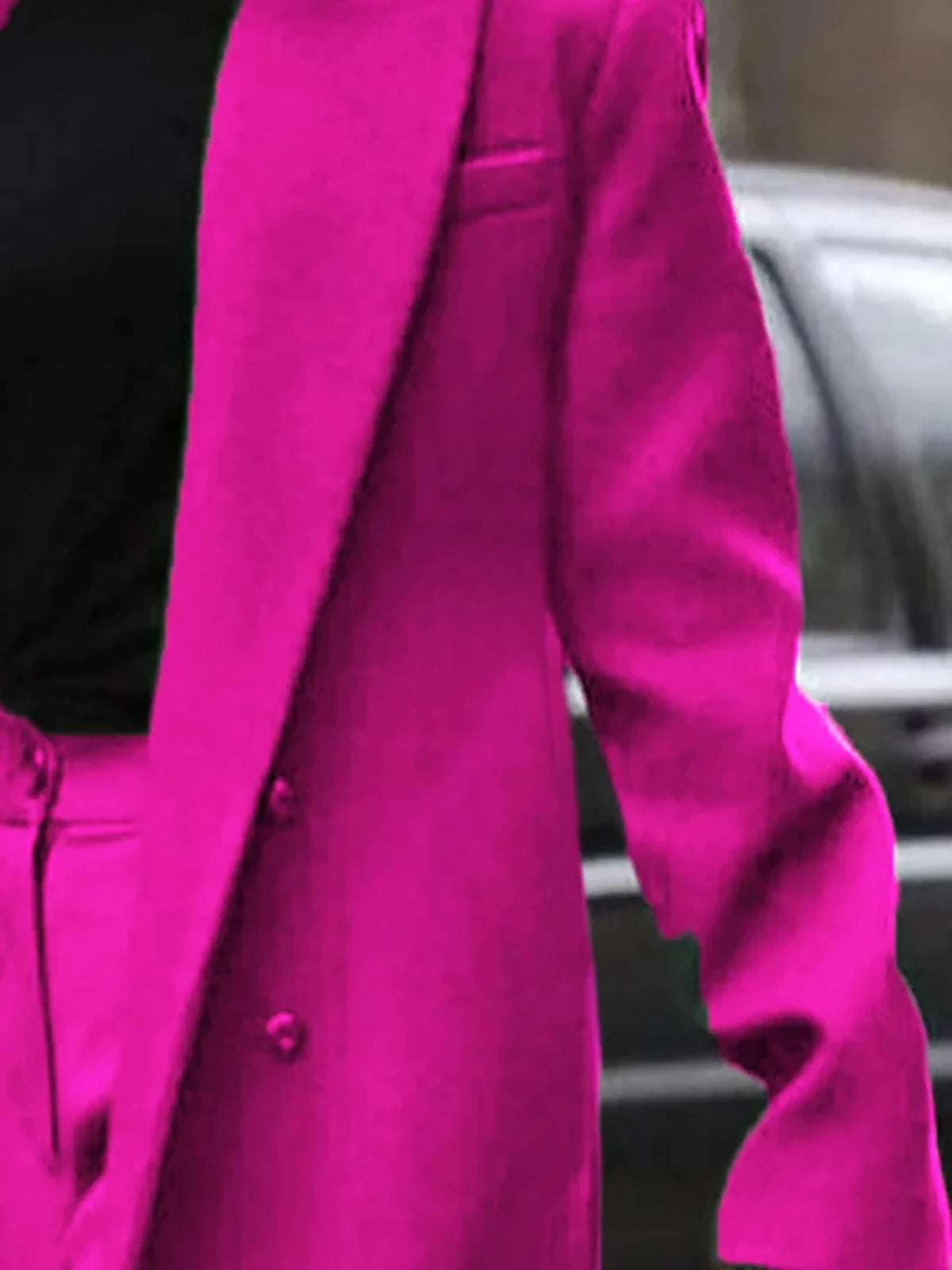 Conjunto de 2 piezas de chaqueta y pantalón de invierno cálido para mujer, de manga larga y cintura alta, para oficina y ropa de calle 