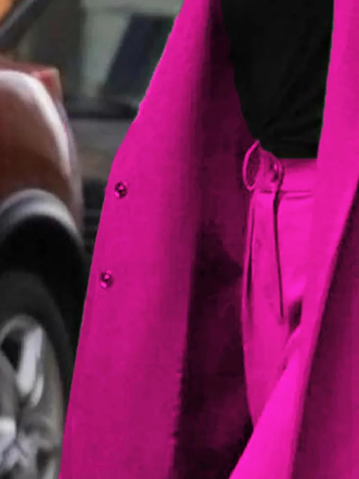 Conjunto de 2 piezas de chaqueta y pantalón de invierno cálido para mujer, de manga larga y cintura alta, para oficina y ropa de calle 