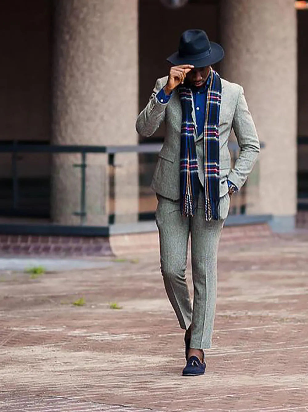 Blazer de lana de dos piezas a medida, pantalón para boda, negocios, novio, botonadura sencilla, traje de boda a medida. 
