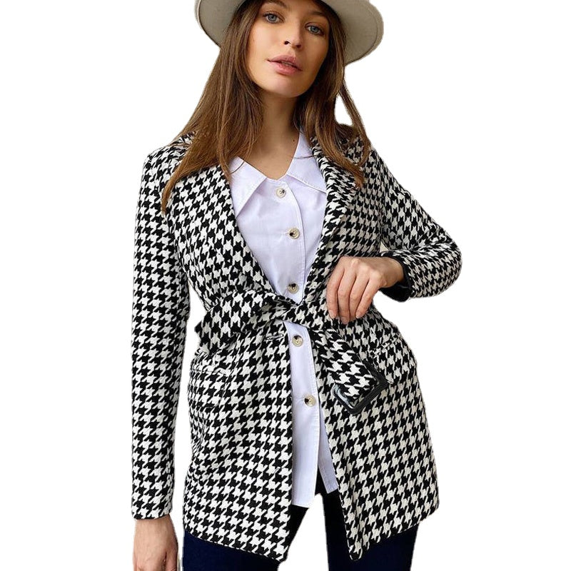 Blazer de novia a cuadros blanco y negro para boda, traje de mujer para fiesta de noche, esmoquin, ropa formal para madre de la novia, una pieza 