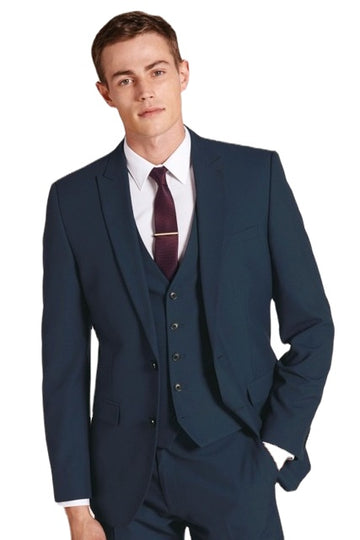 Ensemble 3 pièces de smoking pour homme (veste, pantalon, gilet, cravate), blazer, pantalon, coupe slim, tenue de soirée élégante 