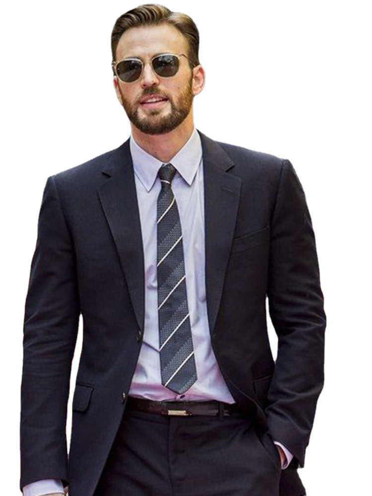 Costume noir 2 pièces pour homme, coupe cintrée, sur mesure, smoking de mariage, bal de promo, mariage, affaires