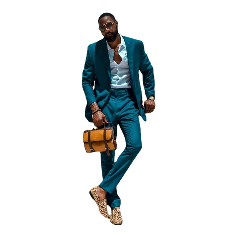 Costumes pour hommes sur mesure, formels, pour le marié, le meilleur homme, le blazer, 2 pièces (veste + pantalon) 