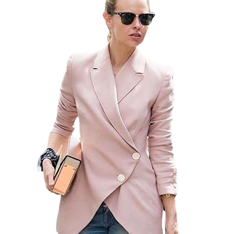Women Suit Dust Pink Custom Made Tuxedos Evening Party Slim Blazer Formal Wear For Wedding One Piece