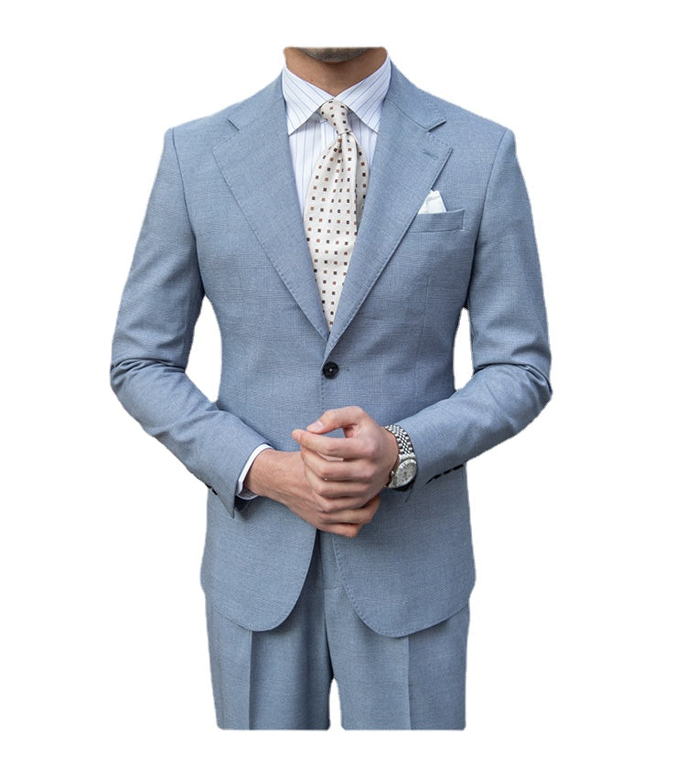 Wedding Suits For Men Solid Color Business Formal Casual Dress Suits 2 Pieces Office Work Party Prom Costume Homme