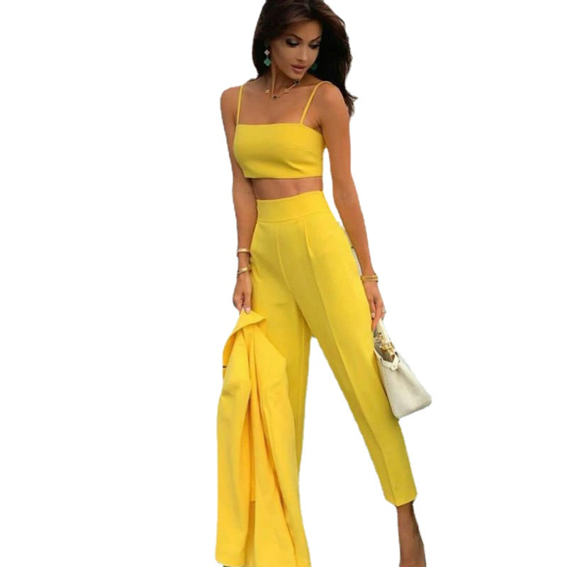 Yellow Women Ladies Suit 2 Pieces Mother of the Bride Suits Formal Business Women's Office Dress For Wedding Evening Dress