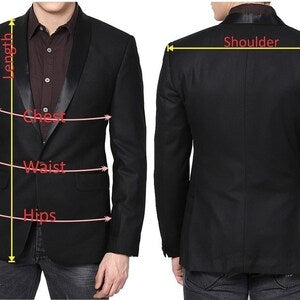 Blazer croisé pour homme, coupe slim, rouge 